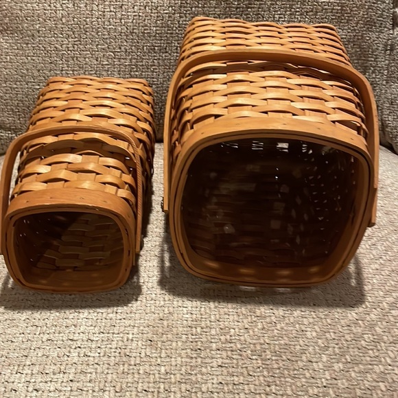 Set of 2 Snowmen Wicker Basket “Frosty Wind Happy Home” - Picture 6 of 12